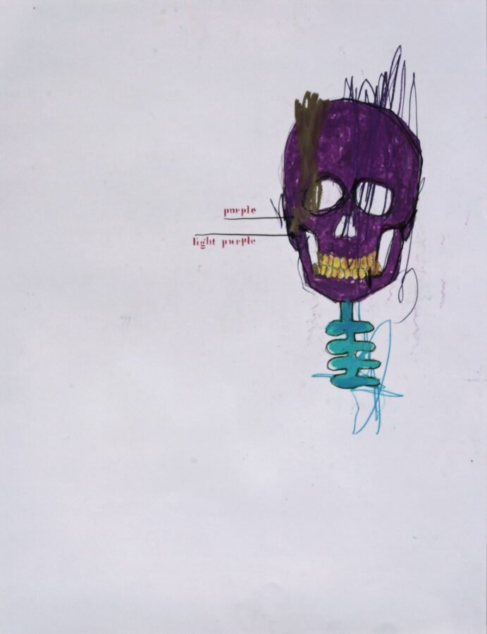 purple skull